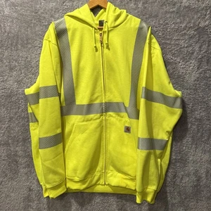 Giacca Carhartt 3xl alta visibilità zip cappuccio classe 3 giallo - Foto 1 di 21