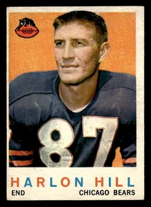 Tarjeta Topps Harlon Hill 1959 #167 Chicago Bears - Imagen 1 de 2