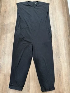 Mono Eileen Fisher Mujer Pequeño Negro Bolsillo Frontal Cremallera Algodón Orgánico - Imagen 1 de 10