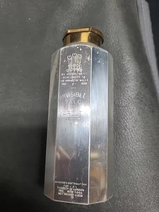 Vintage Yardley Invisible Talkum Talkumpuder für Männer Silber und Gold Dose Shaker - Bild 1 von 7