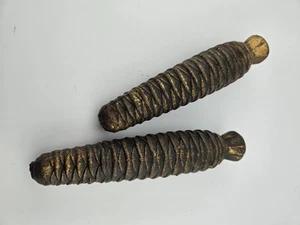 Vintage Cast Iron Pinecone Clock Weights  See Photos For Weights. - Picture 1 of 8