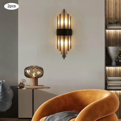 2 peças luzes de parede 110V ‎arandela de parede luminária moderna lâmpada de parede interna - Imagem 1 de 4