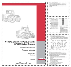 CASE STX275 325 375 425 450 Steiger Tractors Service Manual Book 10 of 12 PDF - Picture 1 of 1