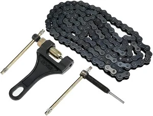 420 Cadena 132 Eslabón con Rompecadenas para 50cc 70cc 90cc 110cc 125cc Pit Bike Quad - Imagen 1 de 9