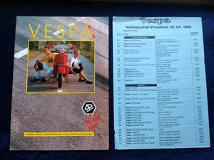 Vespa Prospekt 1990 Modelle: Si Ciao, Bravo, PK 50-125, PX 80-200 Cosa 125-200 - Bild 1 von 8