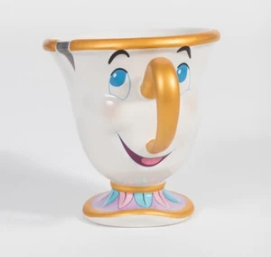 Disney Chip Mug Beauty And The Beast Stoneware Cup Golden Handle 12 oz - Picture 1 of 4