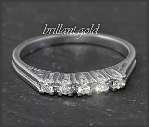 Diamant Ring aus 750 Gold mit 0,15ct in Top Wesselton & VVS2, Memoryring - Bild 1 von 5