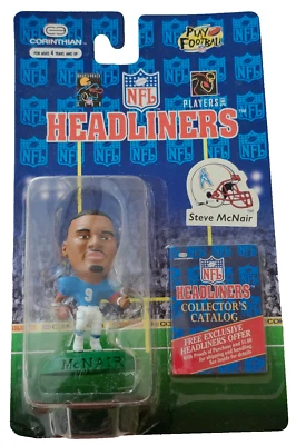 Novo boneco Steve McNair # 9 QB Houston Oilers 1996 NFL Football Headliners 3" - Imagem 1 de 2