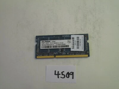 Elpida 2Gb PC3-10600 1333Mhz DDR3 SODIMM Laptop Memory RAM (4509) - Image 1 of 2