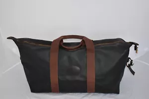 Bolso de Viaje Mulberry Vintage Negro Marrón Cuero Cremallera Grande Bolsa de Viaje de Fin de Semana - Imagen 1 de 24
