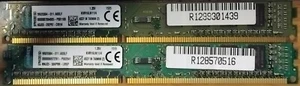 Kingston 8GB(2 X 4GB) PC3L-12800 DDR3-1600 1.35V DIMM KVR16LN11/4 LowProfile RAM - Picture 1 of 2