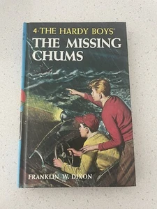 1987 Hardy Boys #4 The Missing Chums Hardcover Book F.W. Dixon Blueback Reprint - Picture 1 of 3