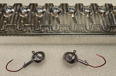 Rock Hound Walleye Jig Mold ( 8 cavity ) 1 oz and 1.25 oz - Image 1 of 4