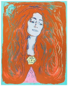 Eva Mudocci 1984 by Andy Warhol A1 High Quality Canvas Art Print - Picture 1 of 1