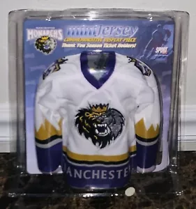 Mini camiseta de hockey de los Manchester Monarchs AHL 2001 NUEVA - Imagen 1 de 2