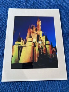 original walt disney world photograph cinderella castle Glow 8” X 10” - Picture 1 of 7