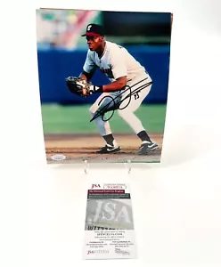 FRANK THOMAS CHICAGO WHITE SOX AUTOGRAPHED 8X10 PHOTO JSA WITNESS COA - Picture 1 of 1