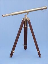 Floor Standing Brass Galileo 39" Handmade Telescope  with wooden tripod