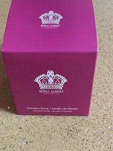 New Royal Albert Garden Rose Candle Inside The Glass Holder, Original Package - Picture 1 of 10