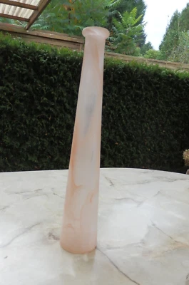 SCHÖNE VASE IN APRICO MELIERT FÜR EINE ROSE HÖHE CA. 34 CM TOP !!!!!!!!!! - Bild 1 von 3