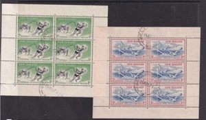 NEW ZEALAND.... Health Mini Sheets. 1957 set used (scarcer upright wmk set) - Bild 1 von 1