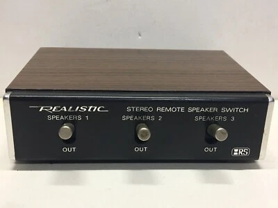 Vintage Realistic Stereo Remote Speaker Switch 3-Pair 40-125A Radio Shack - Image 1 of 4