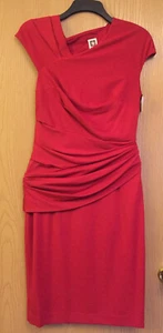 Anne Klein Red Dress with Zip Detail, BNWT UK 10 - for all occasions - Picture 1 of 10