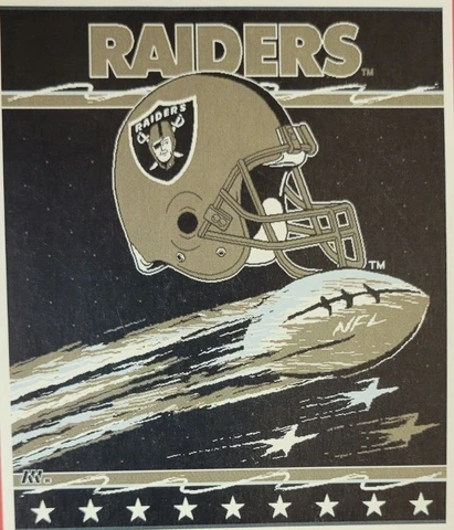 NFL Oakland Raiders 50" x 60" Blanket Throw, New (Made In The USA) Cover