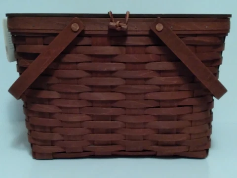 Longaberger - Baskets - New - LG Picnic Basket Combo - RB Cover