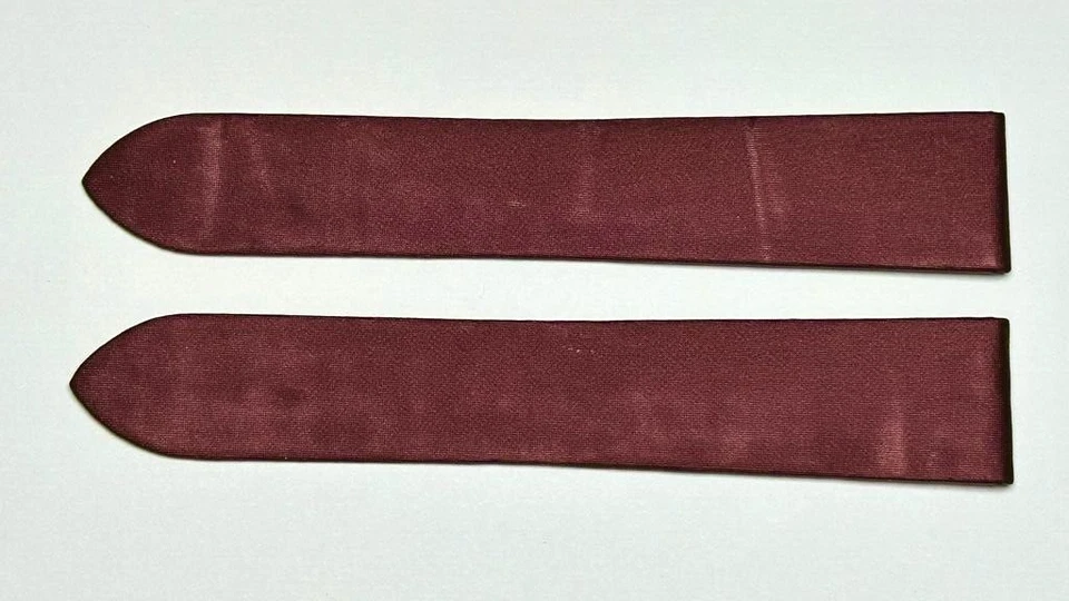 Correa de despliegue Cartier 20X18 mm nailon borgoña auténtica OEM Foto 1 de 4