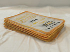 Vtg Mcm Credit Suisse Gold Bullion Bar-Shaped Linen Cocktail Napkins Lot of 24