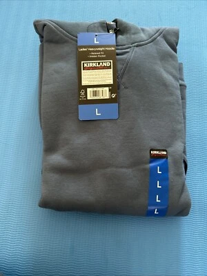 Женская толстовка с капюшоном Kirkland Signature Heavyweight Relaxed Fit, синяя, размер L TR - Изображение 1 из 3