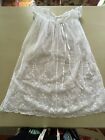 Edwardian Baby Christening gown circa 1901 embroidery puff sleeves chest 20”