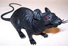 GIANT SIZE BLACK RUBBER 17 IN RAT fake mouse play rats joke trick mice halloween