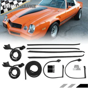 For Camaro Firebird 1970-1981 Weatherstrip Seal Kit Door Window Sweep Roofrail - Bild 1 von 10