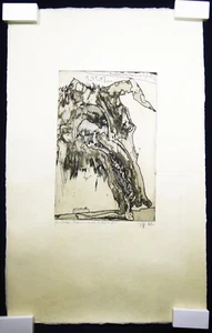 1972 SIGNIERTE HORST JANSSEN KNOCHEN EINES VEREINSMITGLIEDS RADIERUNG BESCHRIFTET - Bild 1 von 1