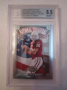 2000 JAKE PLUMMER #16 BECKETT GRADED 8.5 NEAR MINT+ FOOTBALL CARD - TUB ABB - Picture 1 of 2