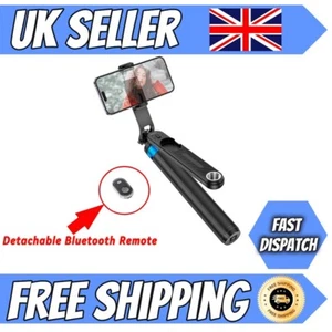 Selfie Stick Stativ mit Bluetooth Fernbedienung, ausziehbarer Handyhalter Univesal Neu - Bild 1 von 40