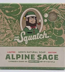  Dr Squatch ALPINE SAGE - Invigorating, Cypress & Sage Oil. Ships Fast! - Picture 1 of 3