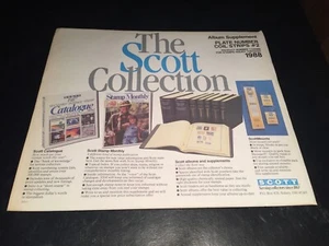 U.S. Scott United States Plate # & Coil Supplement Pages #3- 1989 -Quad Drilled - Picture 1 of 1