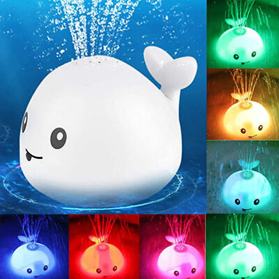 Led Baby Bath Toys Whale Bath Toy Whale Water Sprinkler Pool Toys Toddlers UK • 7.65£