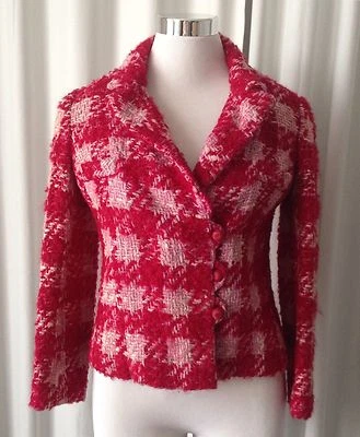 Vintage 70's Safinia Saks Fifth Avenue Tweed Jacket Size S - Image 1 of 4