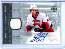 2006-07 Ultimate Collection Autographed Jerseys #AJES Eric Staal JERSEY AUTO /50