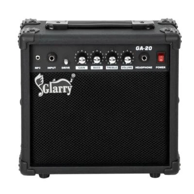 Amplificador de guitarra portátil de 20 W para guitarra eléctrica sonido potente negro Foto 1 de 4