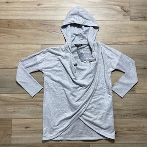 Lauren Ralph Lauren Black Label Womens Front Wrap Hooded Tunic Size S Gray - Picture 1 of 15