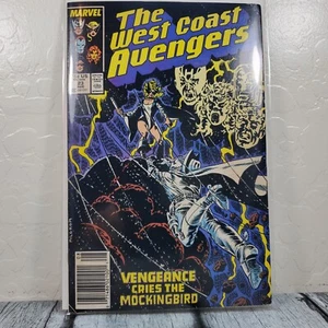 Marvel Comics The West Coast Avengers #23 Vol. 2 1987 Vintage Comic Book Sleeved - Picture 1 of 14