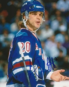 FOTO FIRMADA LUC ROBITAILLE NUEVA YORK NY RANGERS 8x10 FOTO #2 Autógrafo - Imagen 1 de 1