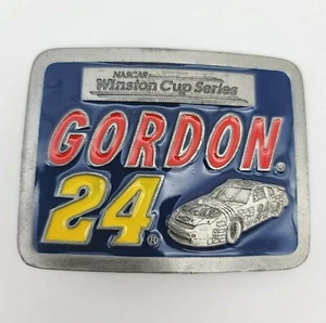 1998 Limited Edition #24 Jeff Gordon NASCAR Belt Buckle American Legends Pewter - Picture 1 of 8