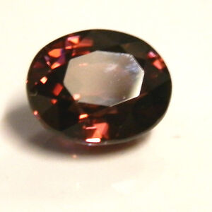 Natural earth-mined red zircon gemstone...3 carat