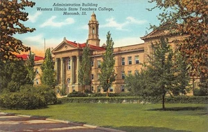 #K1489 MACOMB, IL.    POSTKARTE, WESTERN ILLINOIS STATE LEHRER COLLEGE - Bild 1 von 2